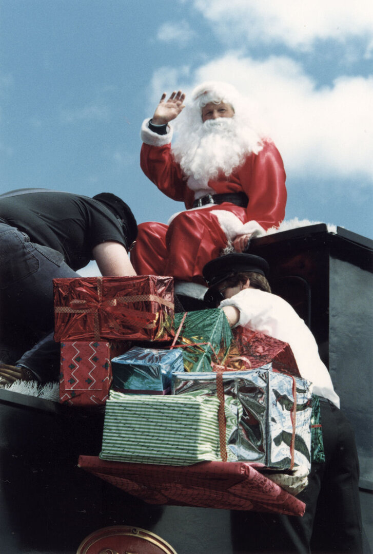 Christmas parade 1993; Santa