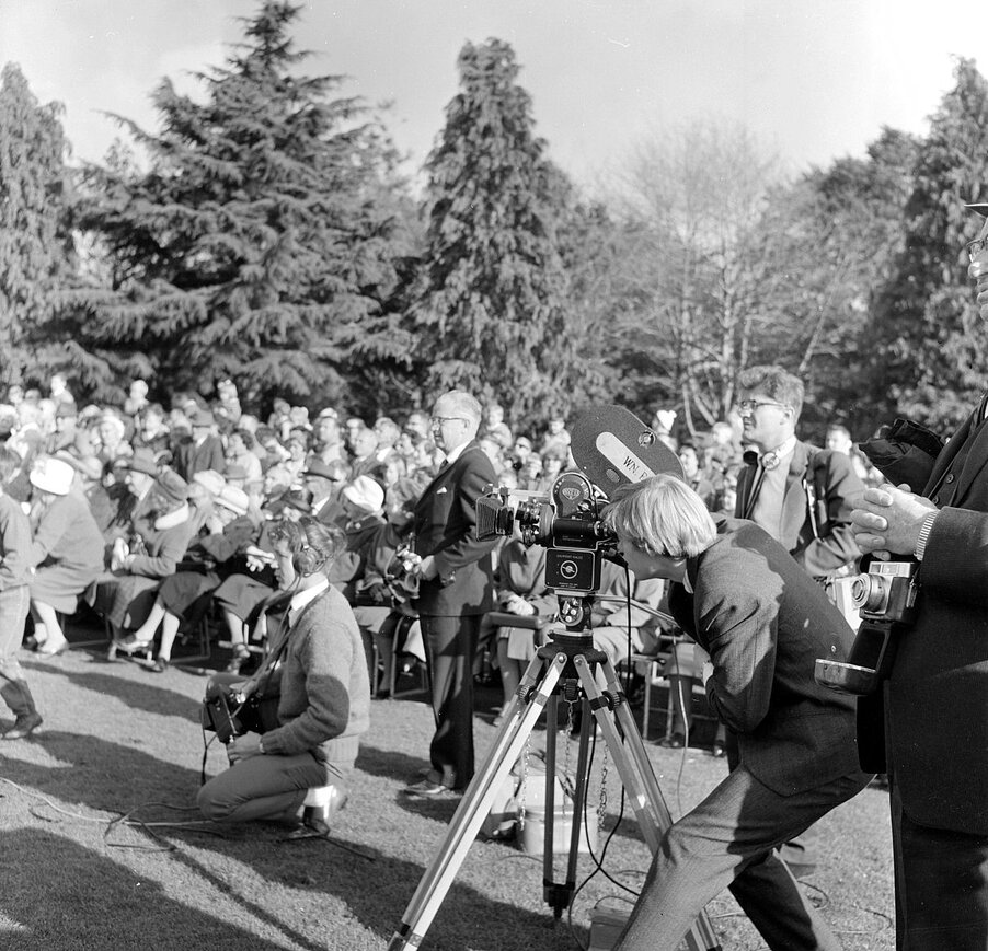 City status proclamation, Maidstone Park; photographers.  [P1-6570-8960]
