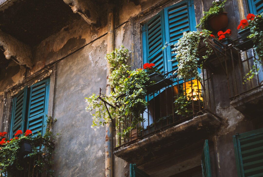 Balcony in Verona, Italy