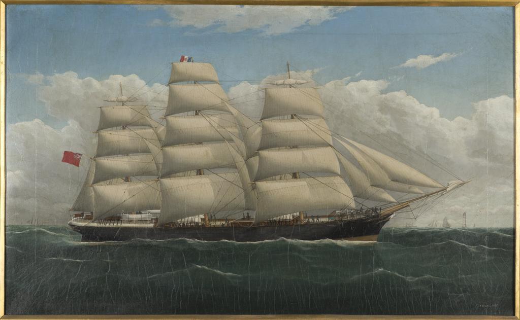 The "Dunedin" off the English Coast
