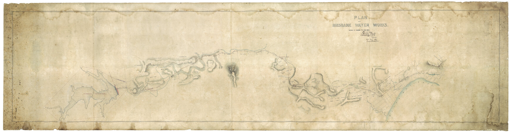 BCA0858 Plan of Enoggera to Brisbane Pipeline