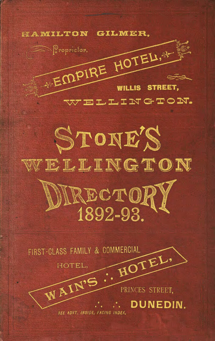 Stone's Wellington Directory, 1892-3