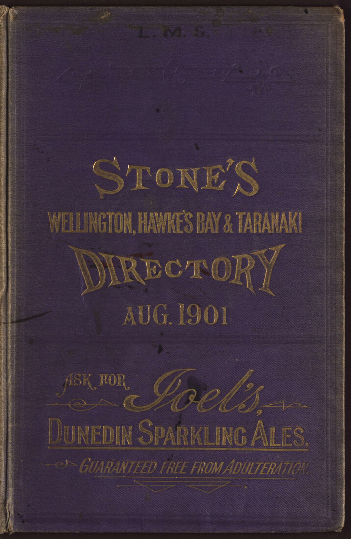 Stone's Wellington, Hawke's Bay and Taranaki Directory, 1901