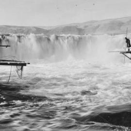 Indigenous People Fishing at Celilo Falls