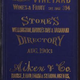 Stone's Wellington, Hawke's Bay and Taranaki Directory, 1903