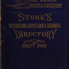 Stone's Wellington, Hawke's Bay and Taranaki Directory, 1909