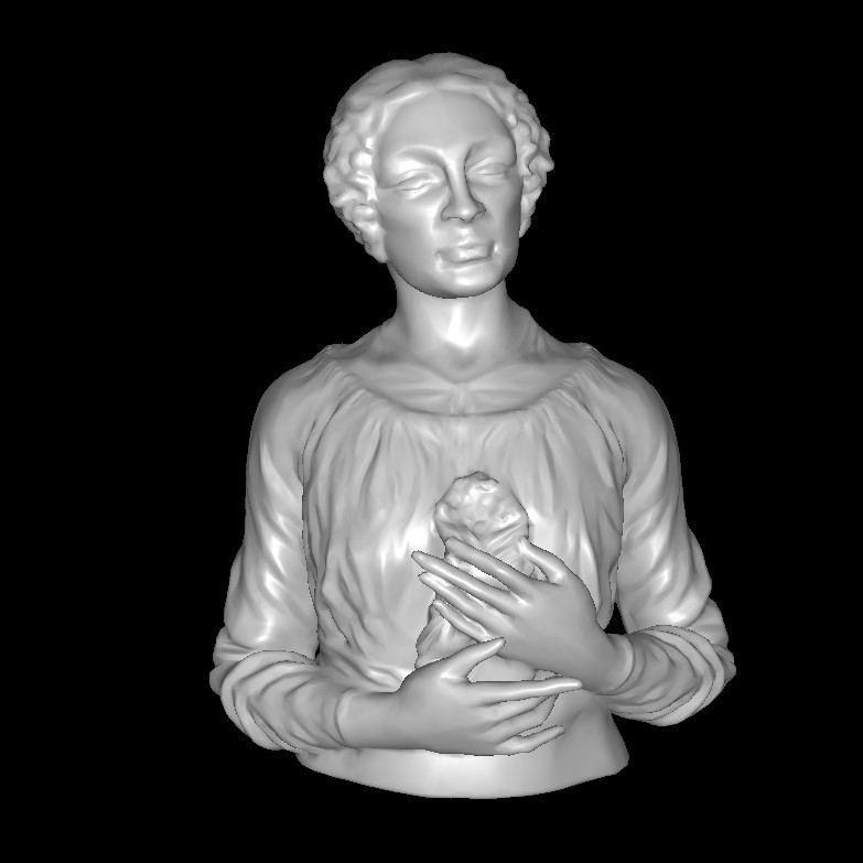 Statue with Primroses
