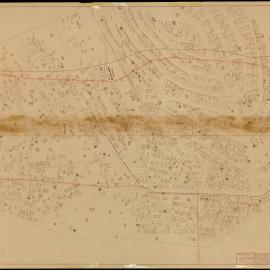 Wellington Motorway Bolton Street Cemetery Section Plan Showing Position of Existing Graves Affected. MOWD